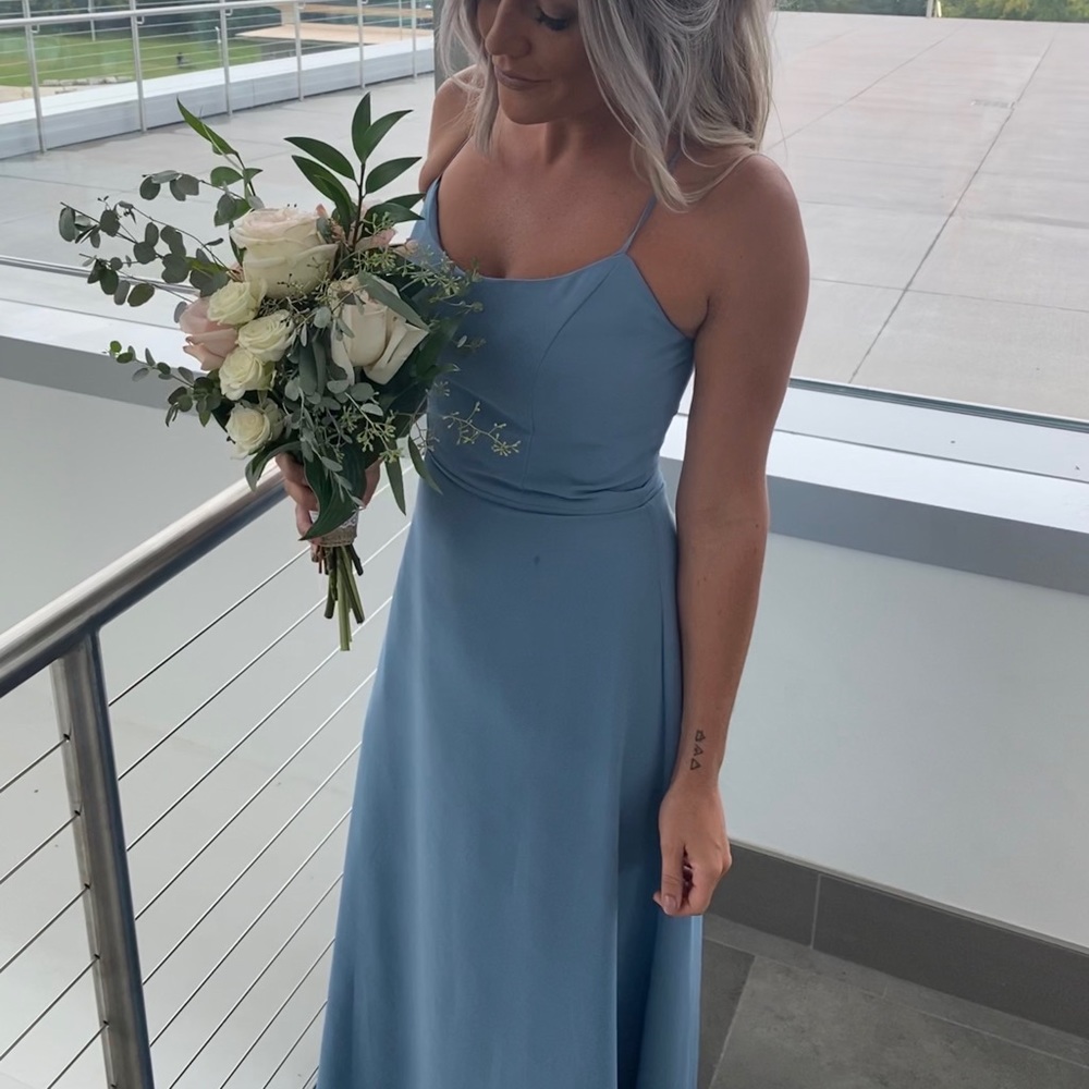 Slate Blue Bridesmaid Dress